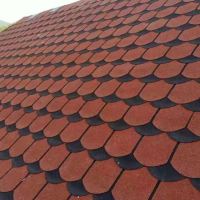 波纤沥青瓦生产厂家 鱼鳞型 新农村 重量轻 3D立体 【传树建材】